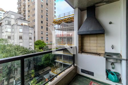 Varanda da Sala de apartamento à venda com 3 quartos, 195m² em Higienópolis, São Paulo