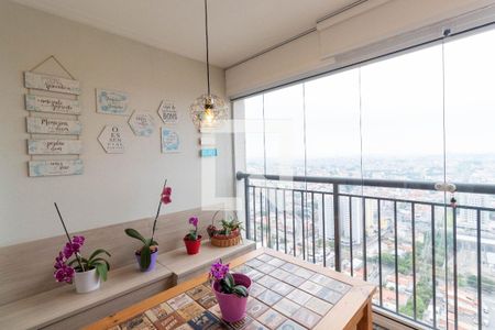 Varanda da Sala de apartamento à venda com 3 quartos, 73m² em Vila Penteado, São Paulo