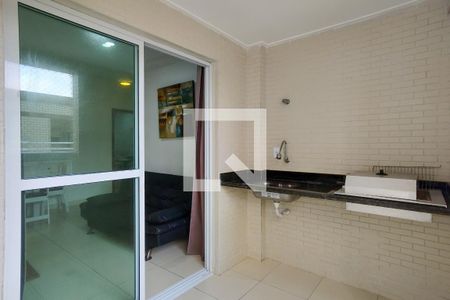 Sacada de apartamento para alugar com 1 quarto, 51m² em Caiçara, Praia Grande