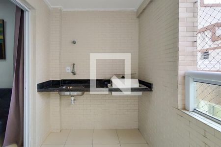 Sacada de apartamento para alugar com 1 quarto, 51m² em Caiçara, Praia Grande