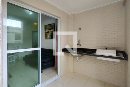 Sacada de apartamento para alugar com 1 quarto, 51m² em Caiçara, Praia Grande