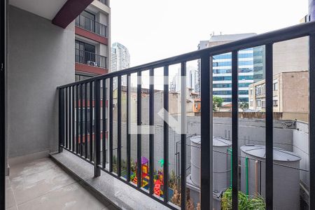 Studio - Varanda de kitnet/studio para alugar com 1 quarto, 25m² em Pinheiros, São Paulo