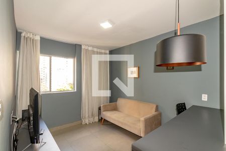 Sala de apartamento para alugar com 1 quarto, 40m² em Itaim Bibi, São Paulo