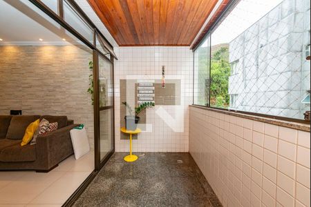 Varanda da Sala de apartamento à venda com 3 quartos, 90m² em Buritis, Belo Horizonte