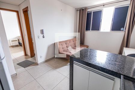 Sala / cozinha de apartamento para alugar com 1 quarto, 48m² em Ouro Preto, Belo Horizonte