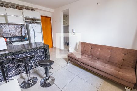 Sala / cozinha de apartamento para alugar com 1 quarto, 48m² em Ouro Preto, Belo Horizonte