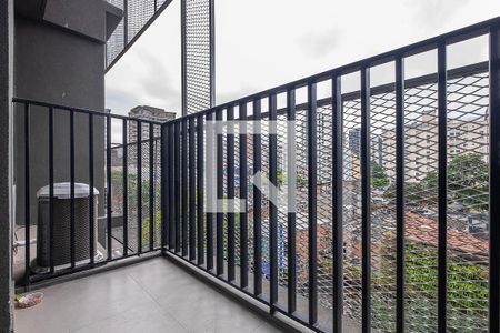 Studio - Varanda de apartamento à venda com 1 quarto, 34m² em Pinheiros, São Paulo