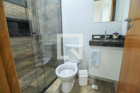 Banheiro de apartamento para alugar com 1 quarto, 32m² em Vila Diva (zona Leste), São Paulo