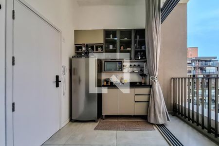 Cozinha de kitnet/studio para alugar com 1 quarto, 26m² em Vila Mariana, São Paulo