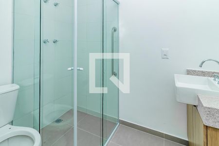 Studio para alugar com 27m², 1 quarto e sem vaga Studio para alugar com 27m², 1 quarto e sem vagaBanheiro