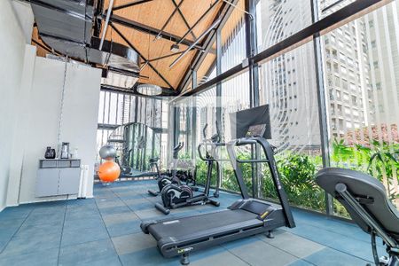 Studio para alugar com 27m², 1 quarto e sem vaga Studio para alugar com 27m², 1 quarto e sem vagaAcademia