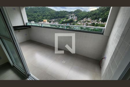 Varanda da Sala de apartamento para alugar com 2 quartos, 55m² em Marapé, Santos