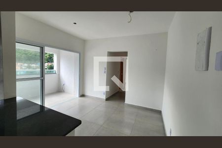 Sala de apartamento para alugar com 2 quartos, 55m² em Marapé, Santos