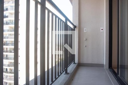 Varanda do Studio de kitnet/studio para alugar com 1 quarto, 27m² em Mirandópolis, São Paulo