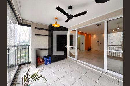 Varanda gourmet de apartamento à venda com 3 quartos, 126m² em Vila Gilda, Santo André