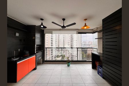 Varanda gourmet de apartamento à venda com 3 quartos, 126m² em Vila Gilda, Santo André