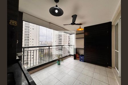 Varanda gourmet de apartamento à venda com 3 quartos, 126m² em Vila Gilda, Santo André