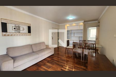 Sala de apartamento para alugar com 3 quartos, 120m² em Gonzaga, Santos