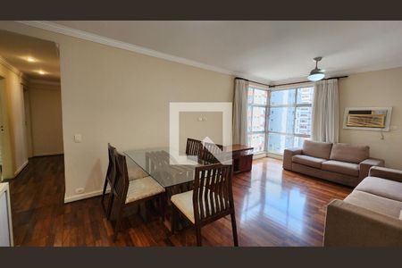 Sala de apartamento para alugar com 3 quartos, 120m² em Gonzaga, Santos