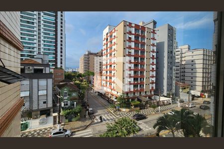 Vista da Sala de apartamento para alugar com 3 quartos, 120m² em Gonzaga, Santos