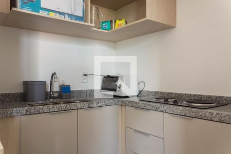 Cozinha de kitnet/studio para alugar com 1 quarto, 22m² em Centro, São Bernardo do Campo