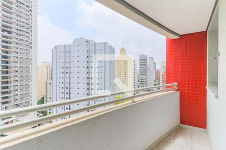 Varanda da Sala de apartamento à venda com 1 quarto, 38m² em Cidade Monções, São Paulo