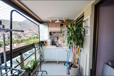 Varanda da Sala de apartamento à venda com 3 quartos, 76m² em Rio Comprido, Rio de Janeiro