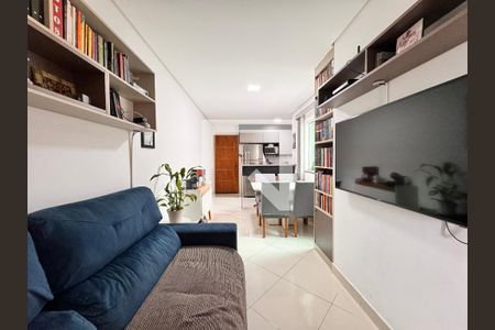 Sala de apartamento à venda com 2 quartos, 56m² em Jardim Santo Alberto, Santo André