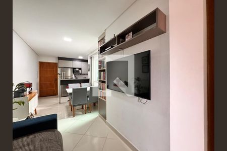 Sala de apartamento à venda com 2 quartos, 56m² em Jardim Santo Alberto, Santo André