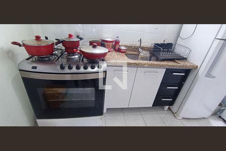 Cozinha de apartamento à venda com 2 quartos, 47m² em Jardim Mirna, Taboão da Serra