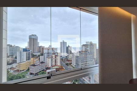 Vista da sala de apartamento para alugar com 2 quartos, 55m² em Caiçara, Praia Grande