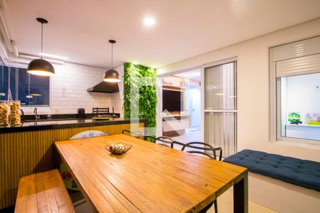 Varanda gourmet de apartamento à venda com 3 quartos, 113m² em Centro, Santo André