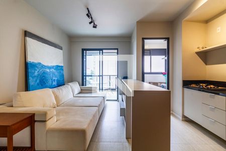 Sala de apartamento para alugar com 1 quarto, 48m² em Cerqueira César, São Paulo