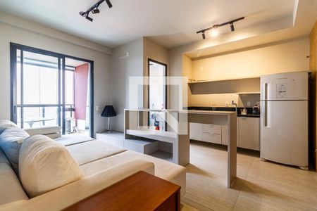 Sala de apartamento para alugar com 1 quarto, 48m² em Cerqueira César, São Paulo