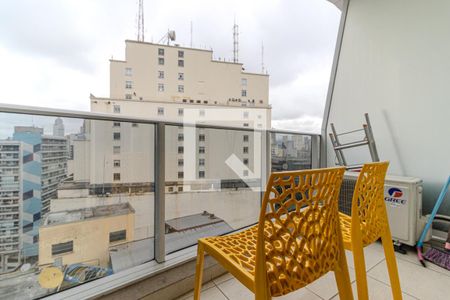 Varanda de kitnet/studio à venda com 1 quarto, 23m² em Centro, São Paulo