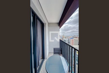 Varanda da Sala/Quarto de apartamento para alugar com 1 quarto, 24m² em Paraíso, São Paulo