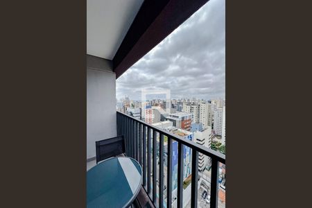 Varanda da Sala/Quarto de apartamento para alugar com 1 quarto, 24m² em Paraíso, São Paulo