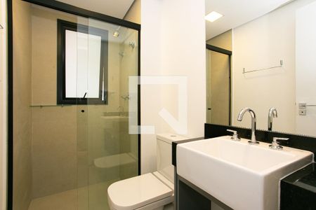 Banheiro de kitnet/studio para alugar com 1 quarto, 20m² em Vila Mariana, São Paulo