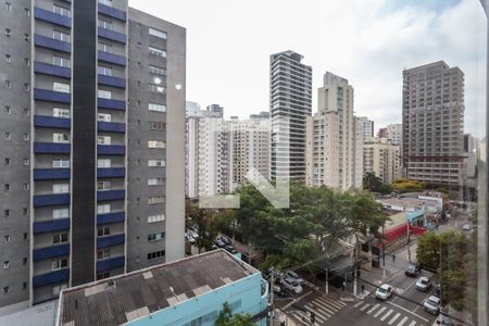 Vista Sala de apartamento para alugar com 3 quartos, 94m² em Vila Nova Conceição, São Paulo