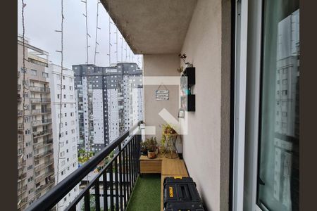 Varanda da Sala de apartamento para alugar com 2 quartos, 59m² em Vila Augusta, Guarulhos