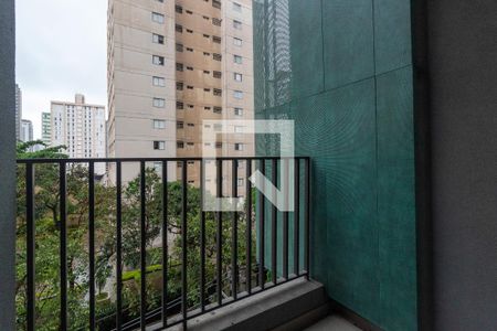 Varanda  de apartamento para alugar com 1 quarto, 31m² em Santo Amaro, São Paulo