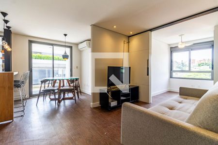 Sala de apartamento para alugar com 1 quarto, 56m² em Vila Madalena, São Paulo