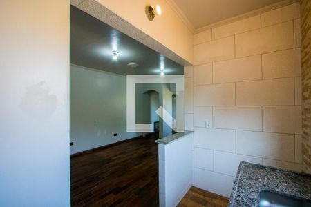 Cozinha de casa para alugar com 1 quarto, 25m² em Vila Linda, Santo André