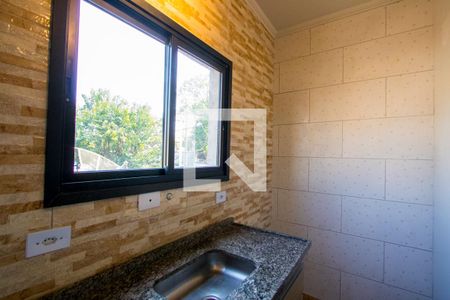 Cozinha de casa para alugar com 1 quarto, 25m² em Vila Linda, Santo André