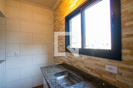 Cozinha de casa para alugar com 1 quarto, 25m² em Vila Linda, Santo André