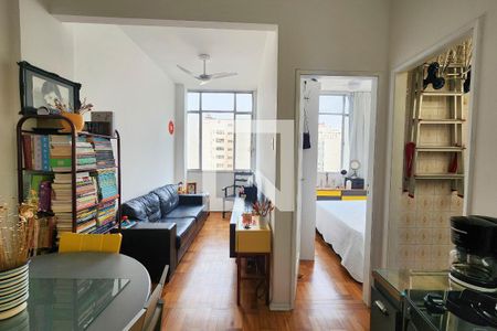 Sala de apartamento à venda com 1 quarto, 42m² em Flamengo, Rio de Janeiro