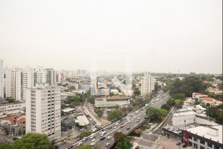 Vista da Varanda do Studio de kitnet/studio para alugar com 1 quarto, 27m² em Indianópolis, São Paulo