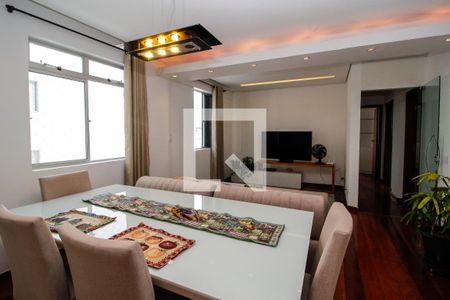 Sala de janta  de apartamento à venda com 4 quartos, 130m² em Buritis, Belo Horizonte