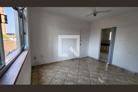 Detalhe Sala de apartamento para alugar com 2 quartos, 70m² em Boqueirão, Santos