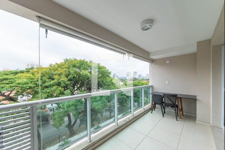 Varanda de apartamento para alugar com 1 quarto, 54m² em Brooklin, São Paulo